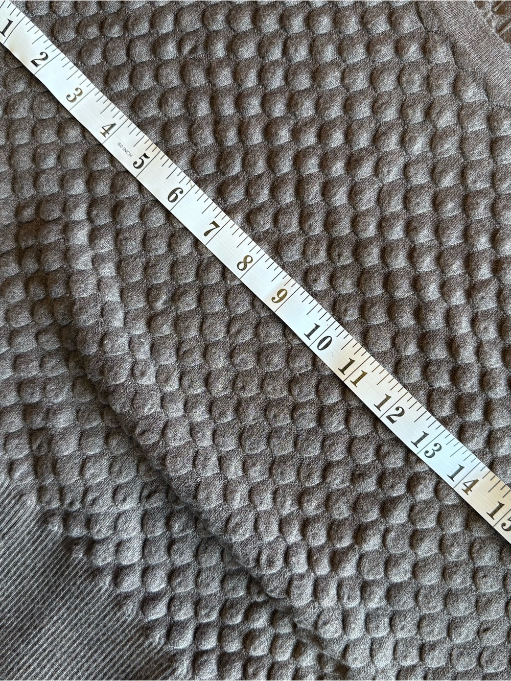 MARBLE Taupe Textured Crewneck Pullover Sweater - Picture 5 of 5